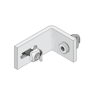 MODULAR SOLUTIONS GUARD UNIT FIXING ANGLE TOP LOCKING PLATE ON REMOVABLE PANELS